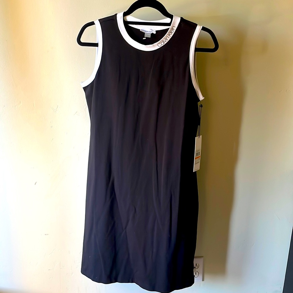 Calvin Klein cotton dress, knee high